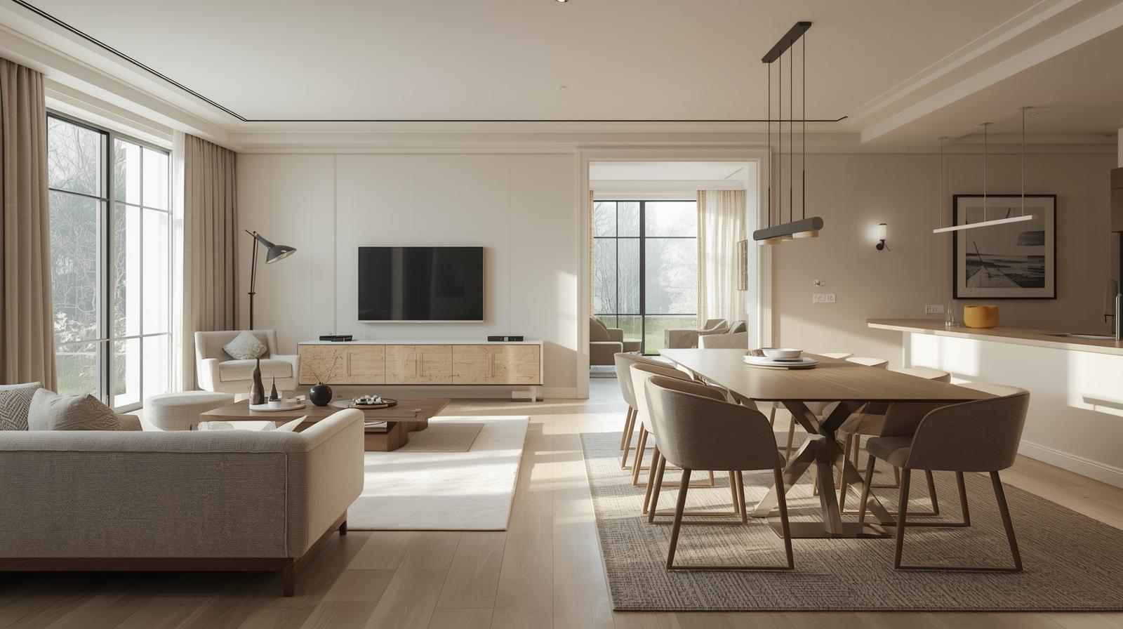 sobha-sector-63a-living-and-dining-area